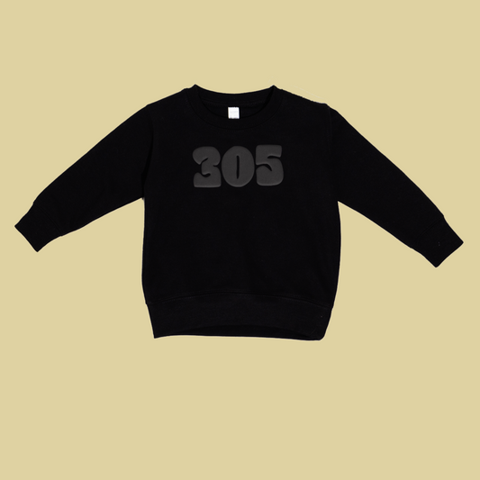 TODDLER 305 UNISEX SWEATSHIRT- BLACK