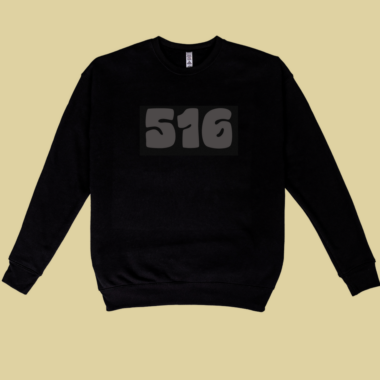 ADULT 516 UNISEX SWEATSHIRT-BLACK