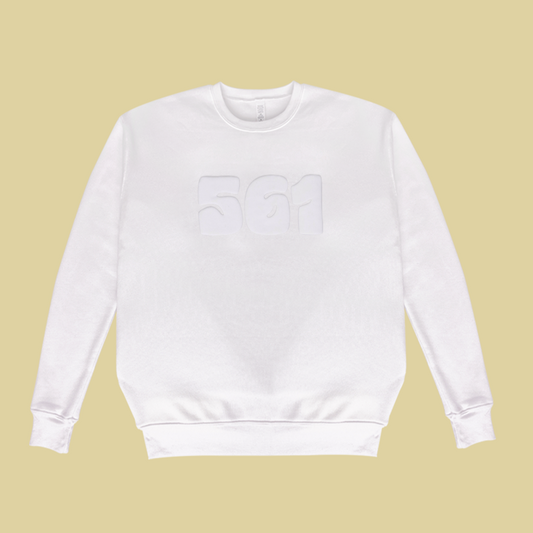 ADULT 561 UNISEX SWEATSHIRT-WHITE