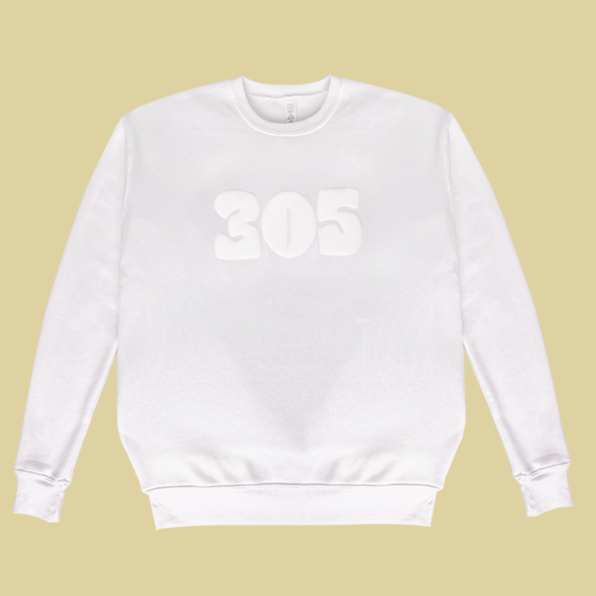 ADULT 305 UNISEX SWEATSHIRT - WHITE