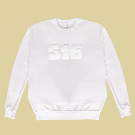 ADULT 516 UNISEX SWEATSHIRT- WHITE