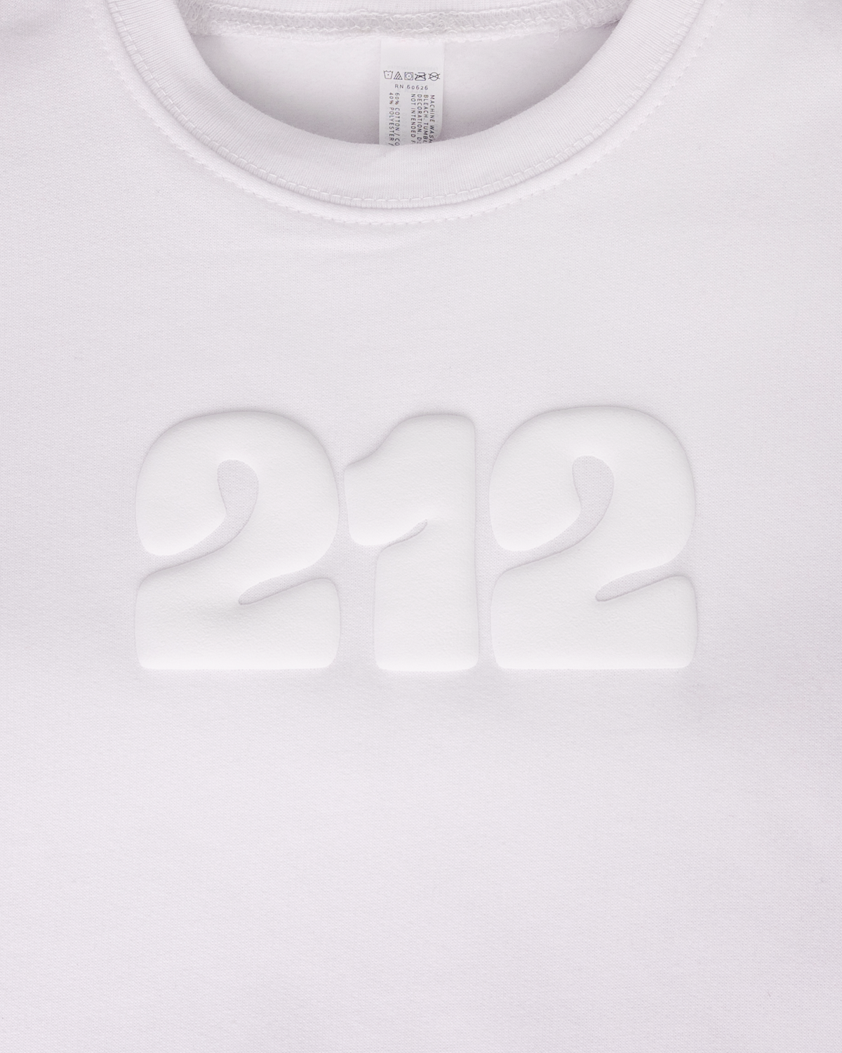 TODDLER 212 UNISEX SWEATSHIRT- WHITE